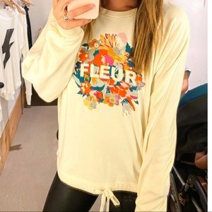 Anthropologie Fleur sweatshirt